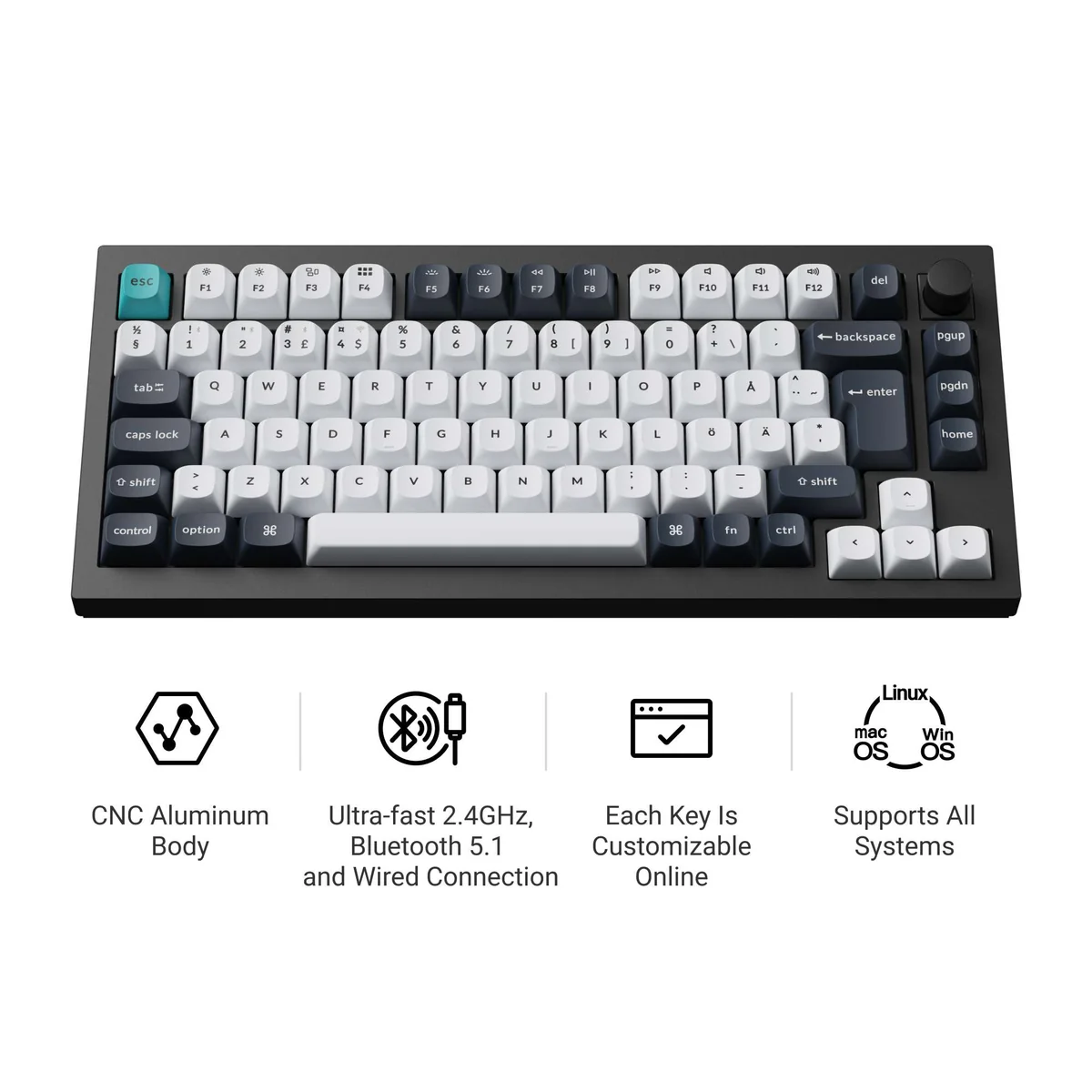 KEYCHRON Q1M-M1-UK KEYBOARD
