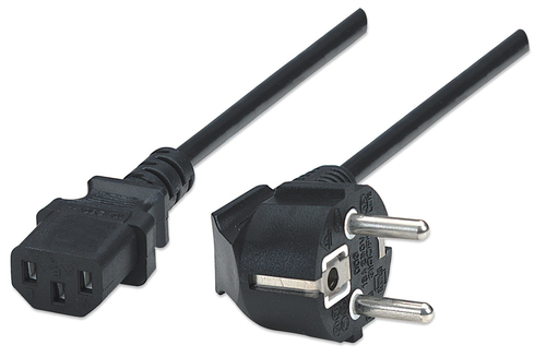 POWER CABLE/CORD EU 2PIN/C13FEM-KETTLE LEAD 1.8M BLACK POLYBAG