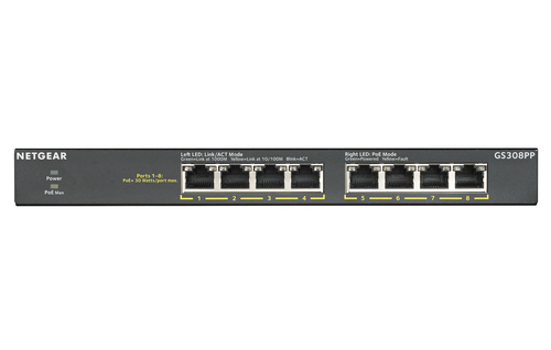 NETGEAR GS308PP - switch - 8 ports - unmanaged