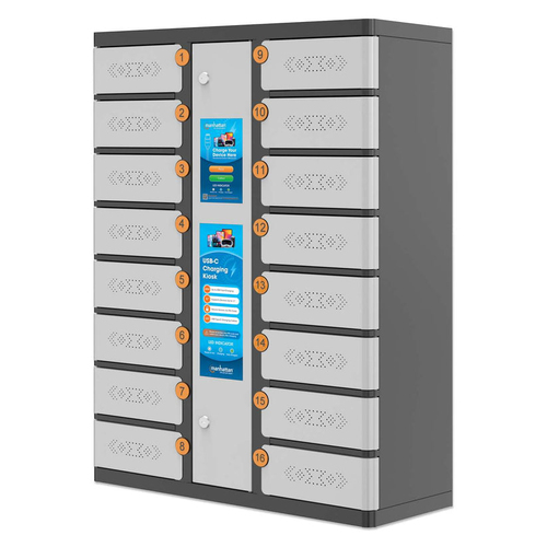 CHARGING KIOSK X16 USB-C 65W-IPADS/PHONES TO 11 INCH