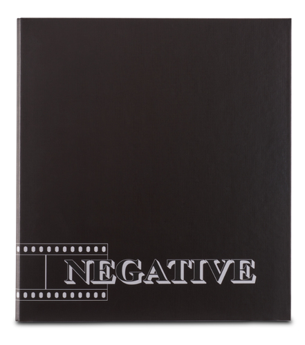 NEGATIVES FOLDER 4 RING 39MM BLACK